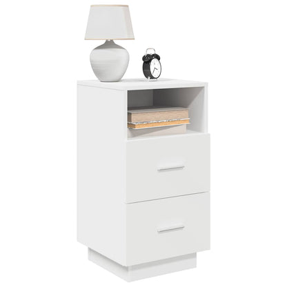 Bedside Cabinets with Drawers 36x36x68 cm White 2