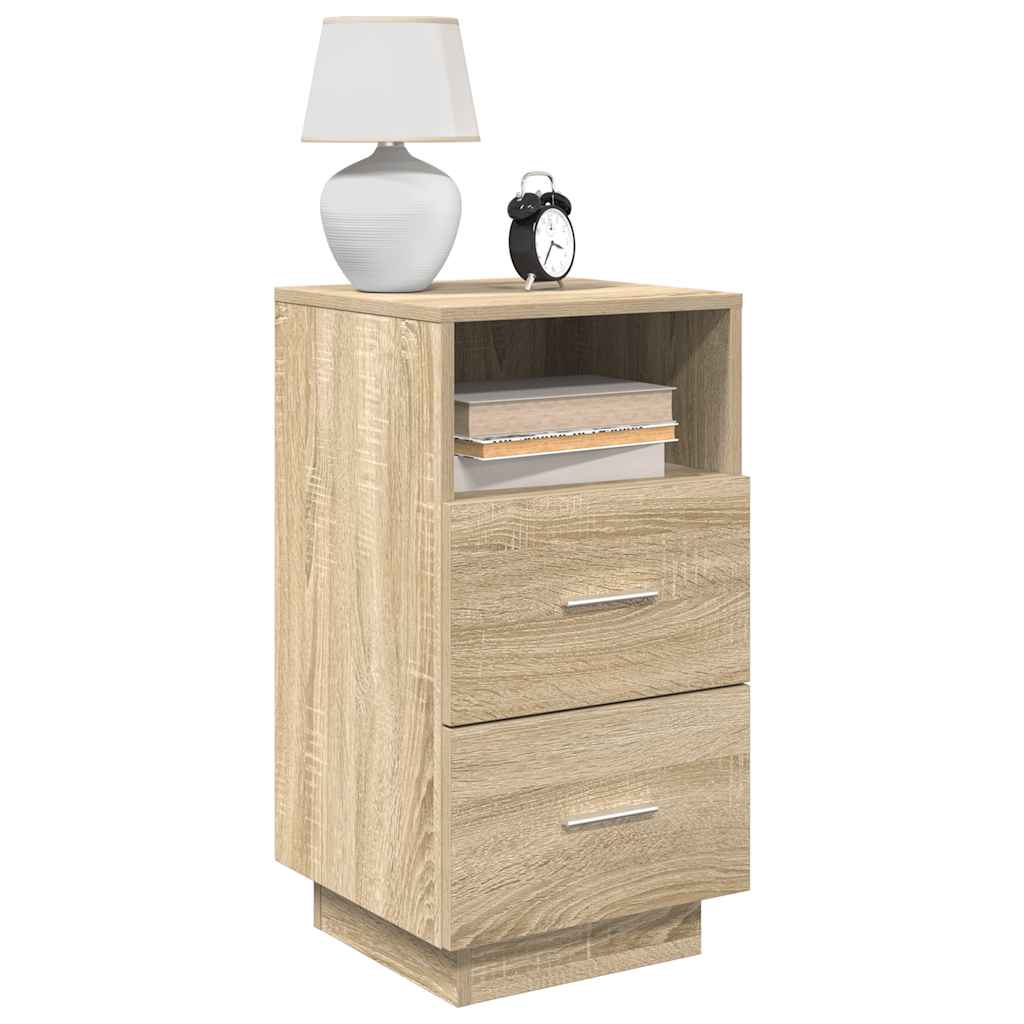 Bedside Cabinets with Drawers 36x36x68 cm Sonoma oak 2