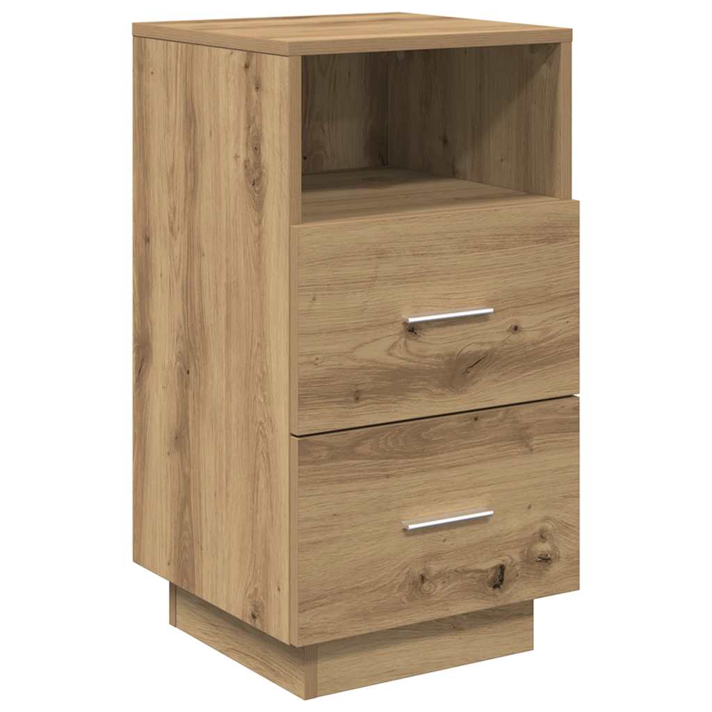 Bedside Cabinets with Drawers 36x36x68 cm Artisan oak 1