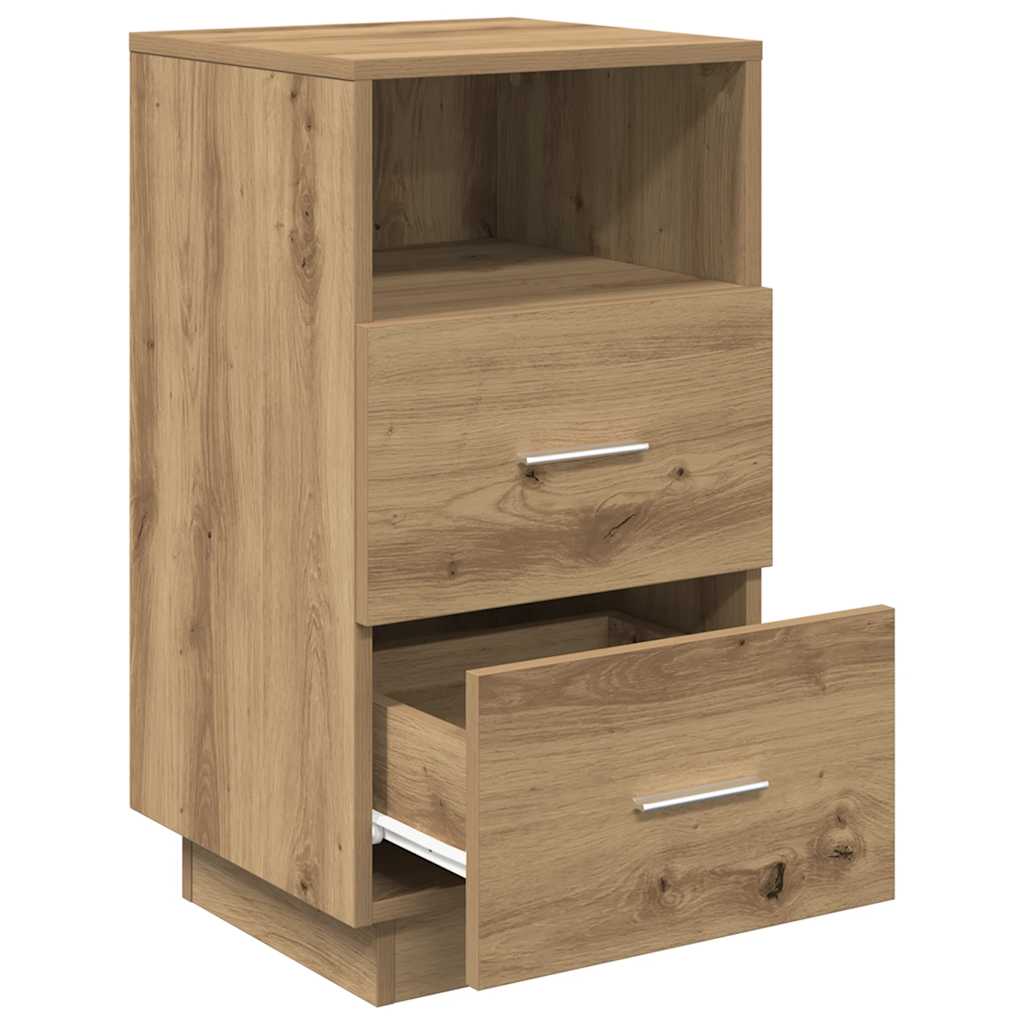 Bedside Cabinets with Drawers 36x36x68 cm Artisan oak 1