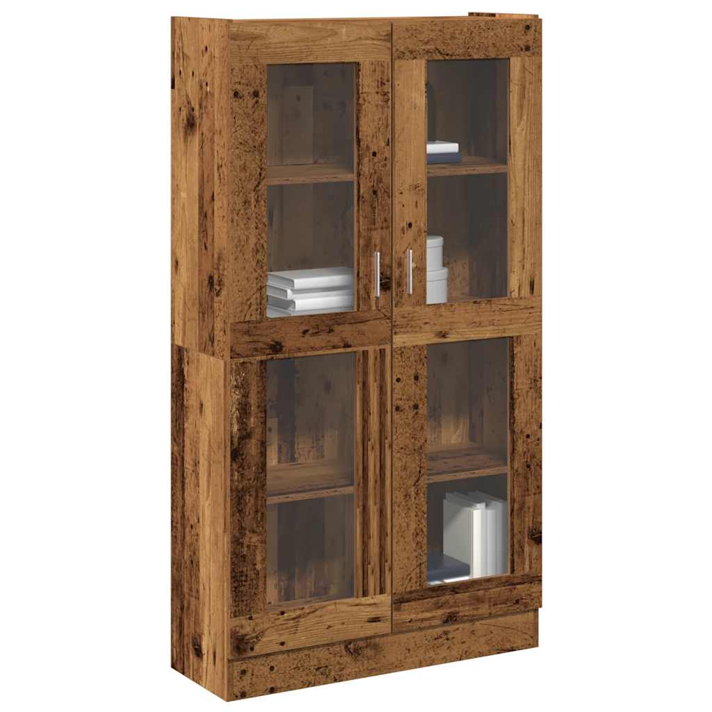 Vitrine Cabinet 82.5x30.5x150 cm Engineered Wood Old wood