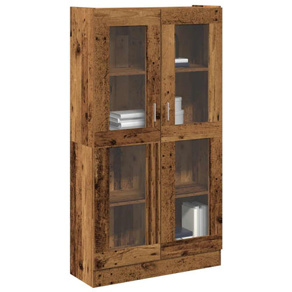 Vitrine Cabinet 82.5x30.5x150 cm Engineered Wood Old wood