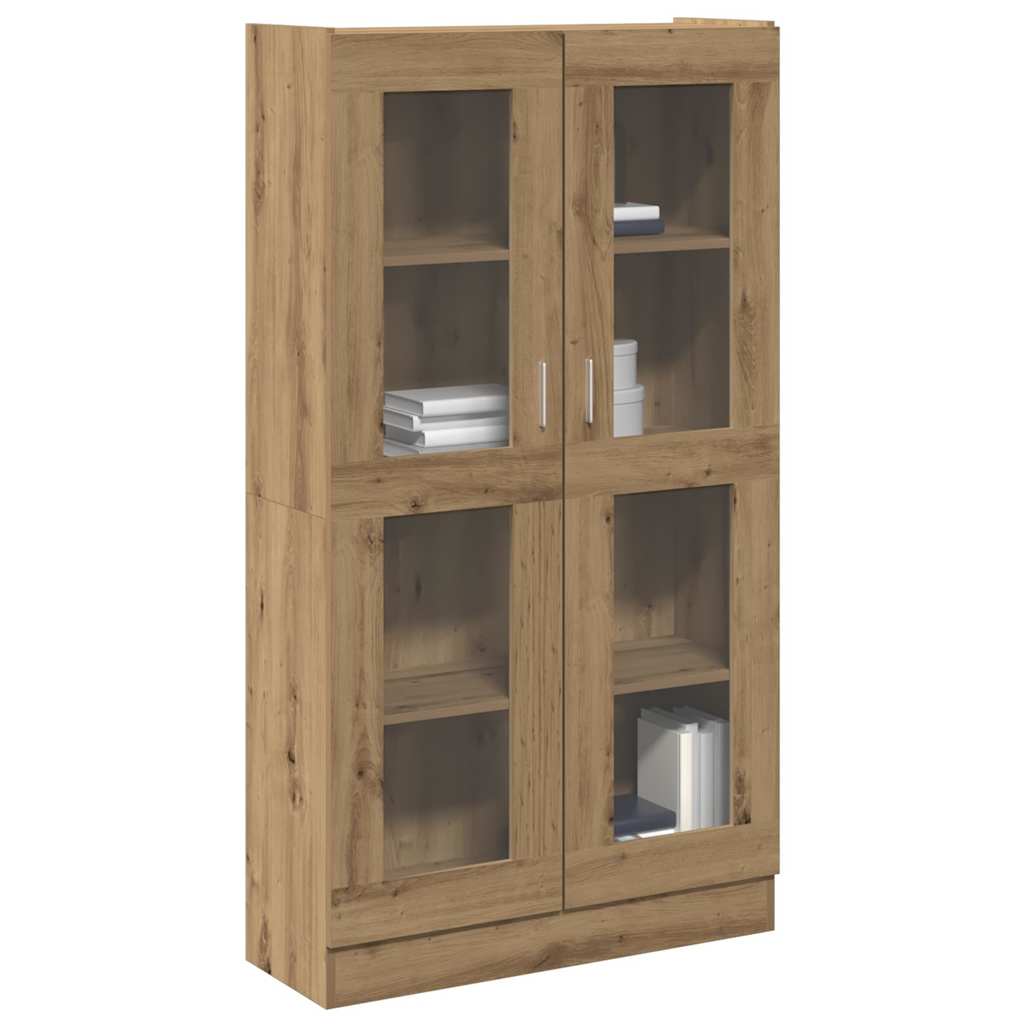 Vitrine Cabinet 82.5x30.5x150 cm Engineered Wood Artisan oak