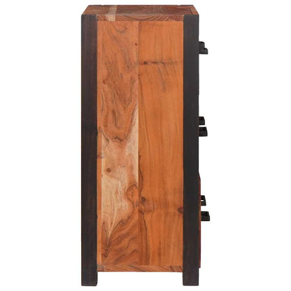 vidaXL Sideboard 3 pcs Brown 110 x 30 x 75 cm Solid Acacia Wood 5