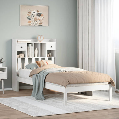 vidaXL Bookcase Bed without Mattress Solid Wood Pine
