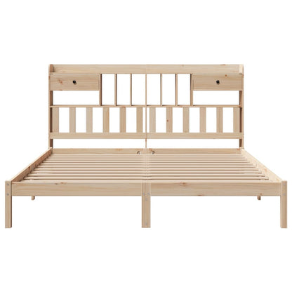 vidaXL Bookcase Bed without Mattress 180x200 cm Solid Wood Pine 4