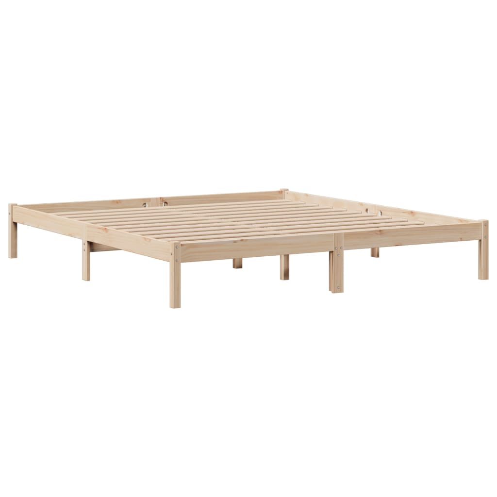 vidaXL Bookcase Bed without Mattress 180x200 cm Solid Wood Pine 5
