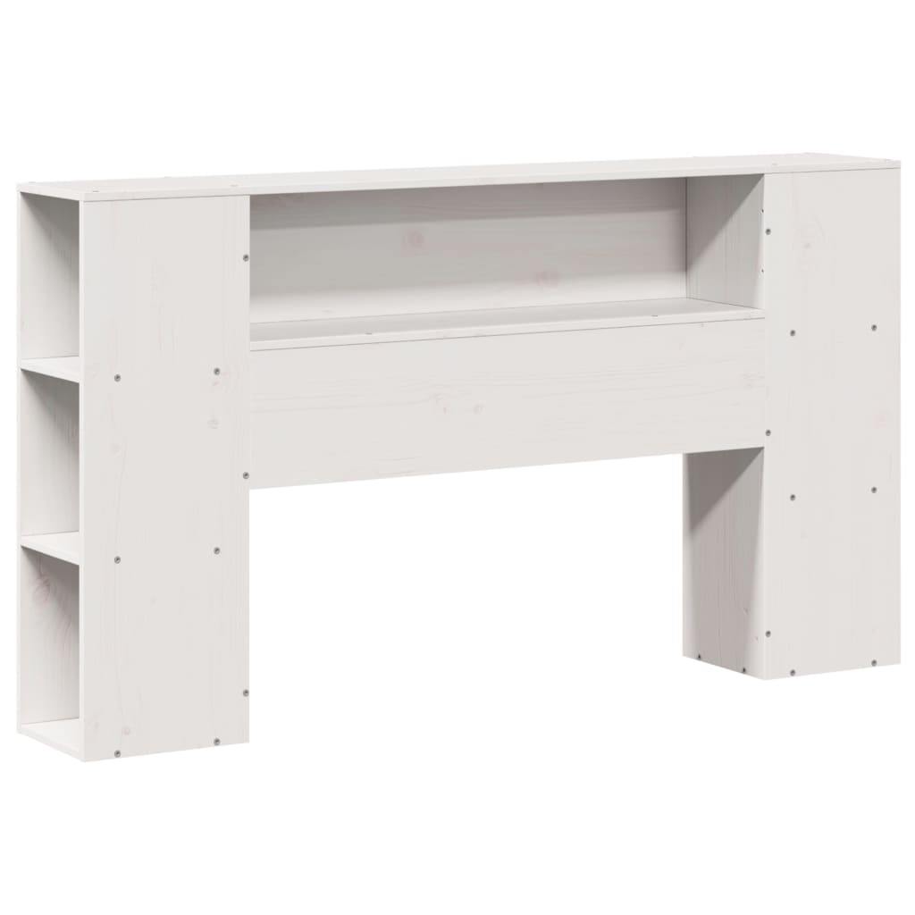 vidaXL Bookcase Bed without Mattress White 160x200 cm Solid Wood Pine 6