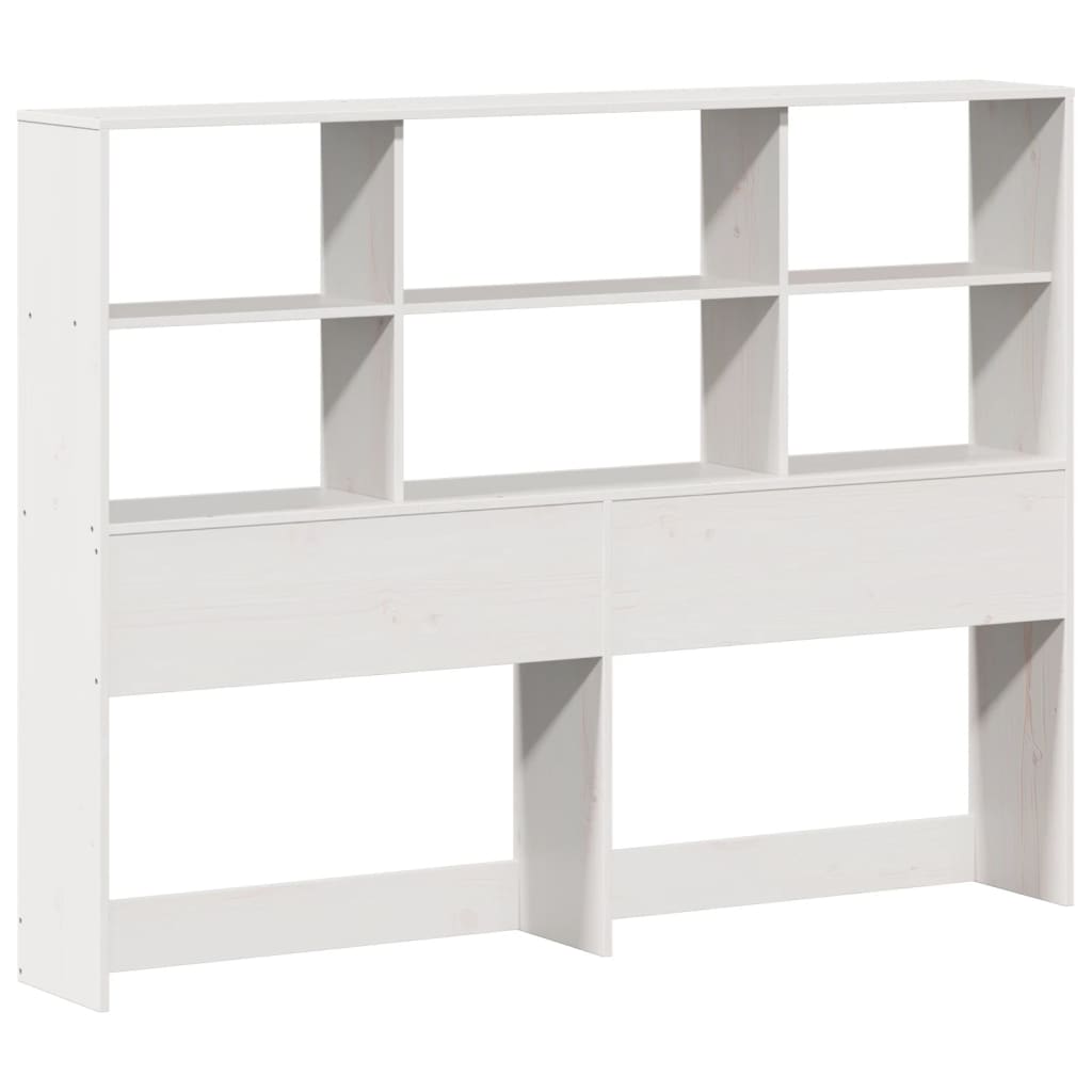 vidaXL Bookcase Bed without Mattress White 160x200 cm Solid Wood Pine 6