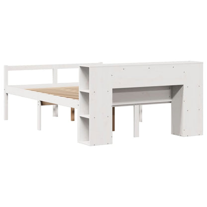 vidaXL Bookcase Bed | White | Solid Pine Wood | Double Bed | Bookcase Bed 6