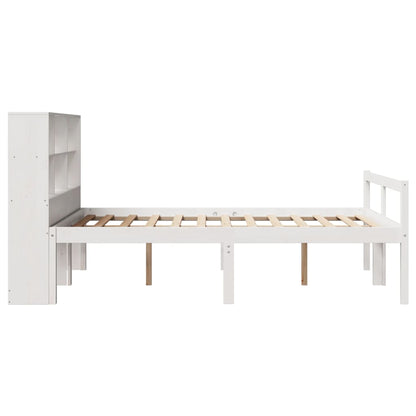 vidaXL Bookcase Bed without Mattress White 160x200 cm Solid Wood Pine 5