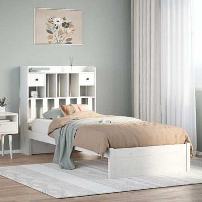 vidaXL Bookcase Bed without Mattress Solid Wood Pine