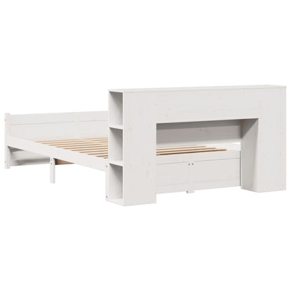 vidaXL Bookcase Bed without Mattress White 160x200cm Solid Wood Pine 6