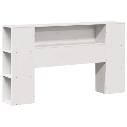 vidaXL Bookcase Bed without Mattress White 160x200cm Solid Wood Pine 6