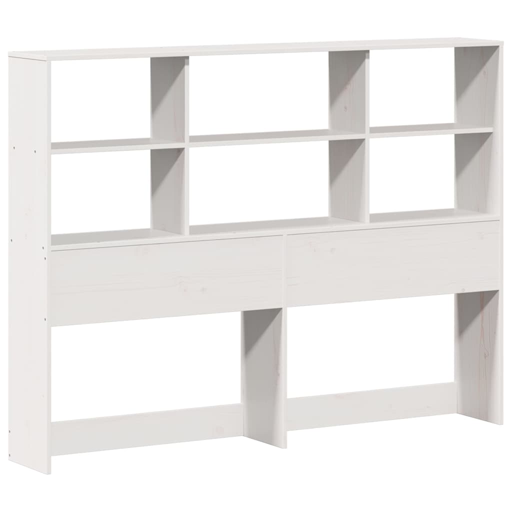 vidaXL Bookcase Bed without Mattress White 160x200cm Solid Wood Pine 6