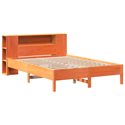 vidaXL Bookcase Bed without Mattress Wax Brown 140x200 cm 3
