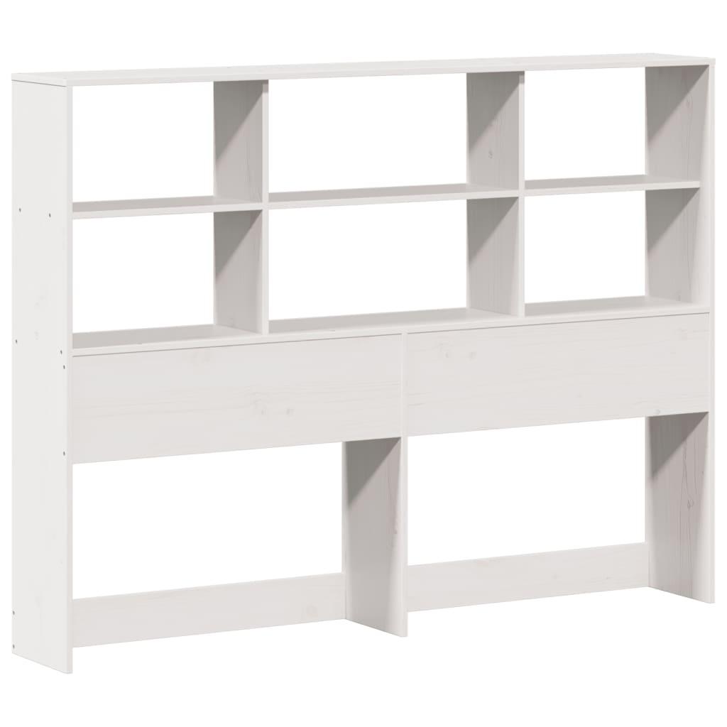 vidaXL Bookcase Bed without Mattress White 160x200cm Solid Wood Pine 5