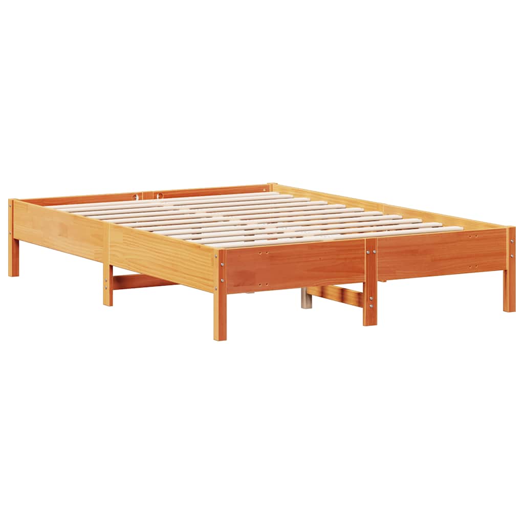 vidaXL Bookcase Bed without Mattress Wax Brown 160x200 cm 6