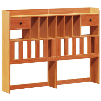 vidaXL Bookcase Bed without Mattress Wax Brown 150x200 cm 5