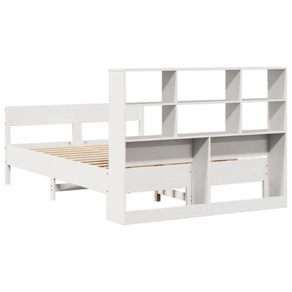 vidaXL Bookcase Bed without Mattress White 160x200cm Solid Wood Pine 6
