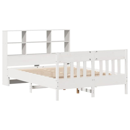 vidaXL Bed Frame without Mattress White 160x200 cm Solid Wood Pine 3