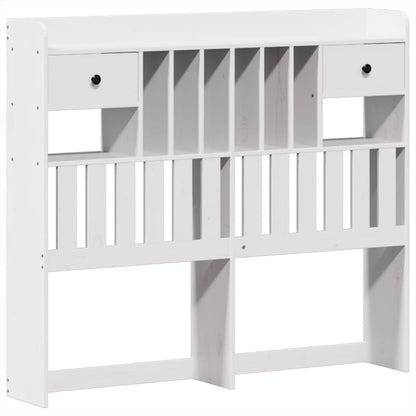vidaXL Bed Frame without Mattress White 135x190 cm Solid Wood Pine 6