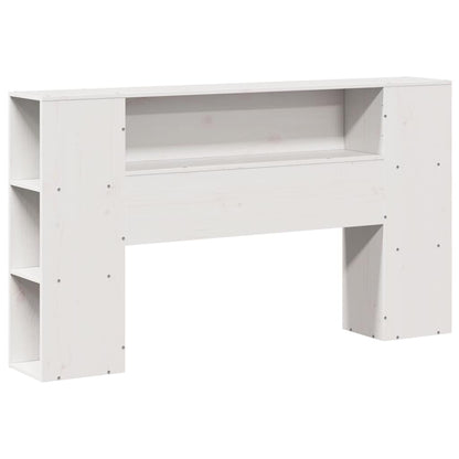 vidaXL Bed Frame without Mattress White 150x200 cm King Size Solid Wood Pine 6