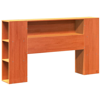 vidaXL Bed Frame without Mattress Wax Brown 140x190 cm Solid Wood Pine 6