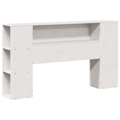 vidaXL Bed Frame without Mattress White 135x190 cm Double Solid Wood Pine 6