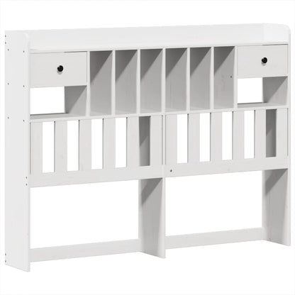 vidaXL Bed Frame without Mattress White 160x200 cm Solid Wood Pine 6