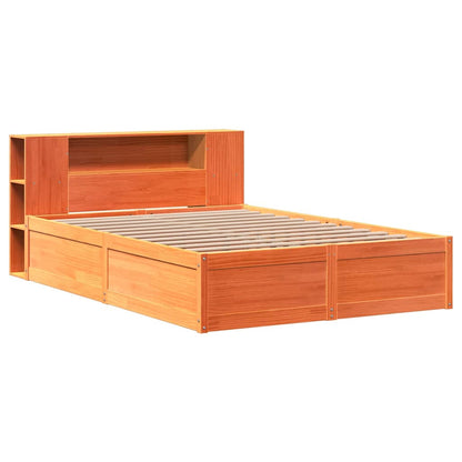 vidaXL Bed Frame without Mattress Wax Brown 150x200 cm Solid Wood Pine 3