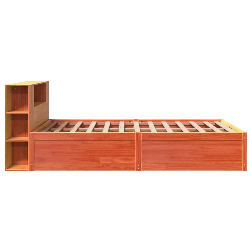 vidaXL Bed Frame without Mattress Wax Brown 150x200 cm Solid Wood Pine 6