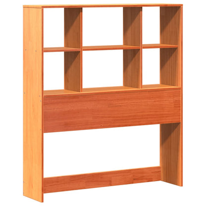 vidaXL Bookcase Bed without Mattress Wax Brown 100x200 cm Solid Wood 6