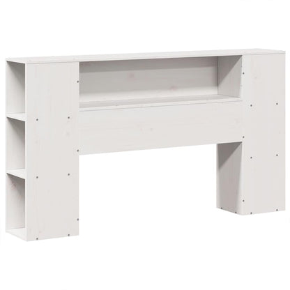 vidaXL Bookcase Bed without Mattress White 150x200 cm King Size Solid Wood 4