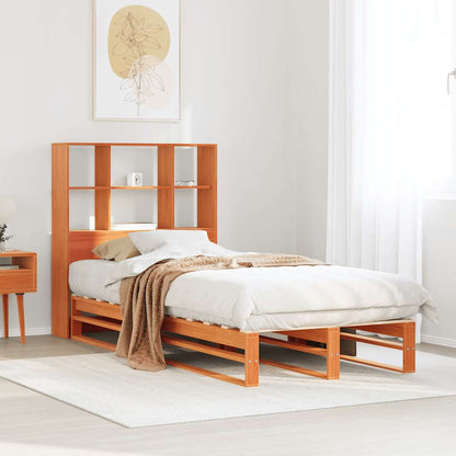 vidaXL Bookcase Bed without Mattress Solid Wood