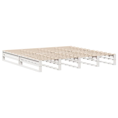 vidaXL Bookcase Bed without Mattress White 180x200 cm Solid Wood 5
