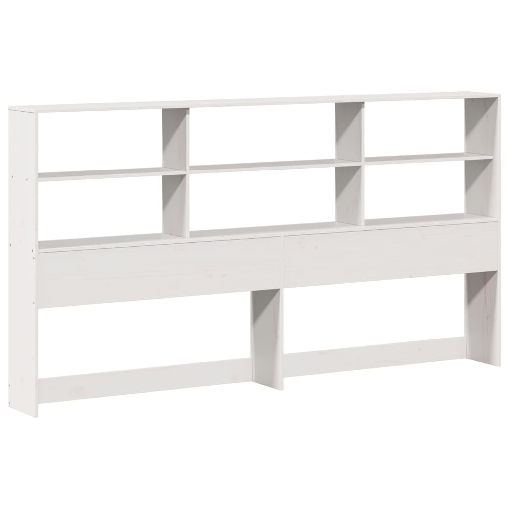 vidaXL Bookcase Bed without Mattress White 180x200 cm Solid Wood 6
