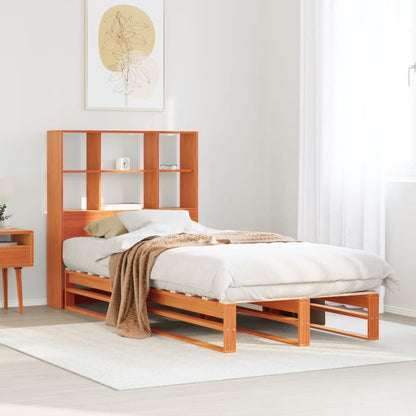 vidaXL Bookcase Bed without Mattress Solid Wood
