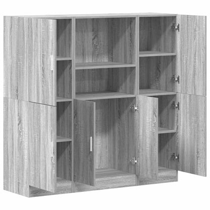 vidaXL 3 Piece Kitchen Cabinet Set Grey Sonoma Engineered Wood 4