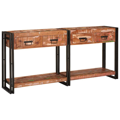 vidaXL Console Tables 2 pcs Multicolour 161 x 33 x 75 cm 2