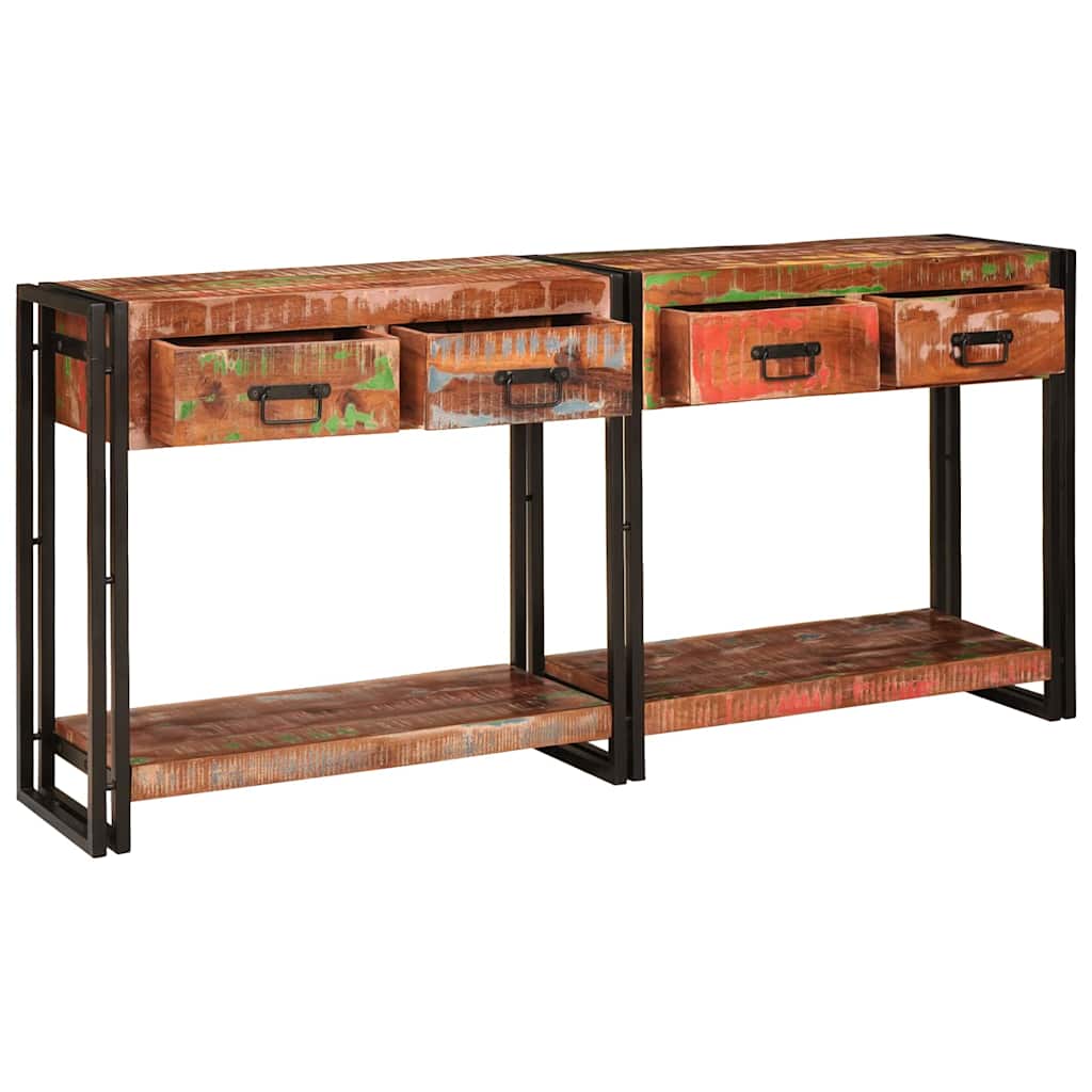 vidaXL Console Tables 2 pcs Multicolour 161 x 33 x 75 cm 3