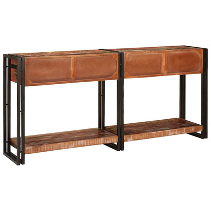 vidaXL Console Tables 2 pcs Multicolour 161 x 33 x 75 cm 6