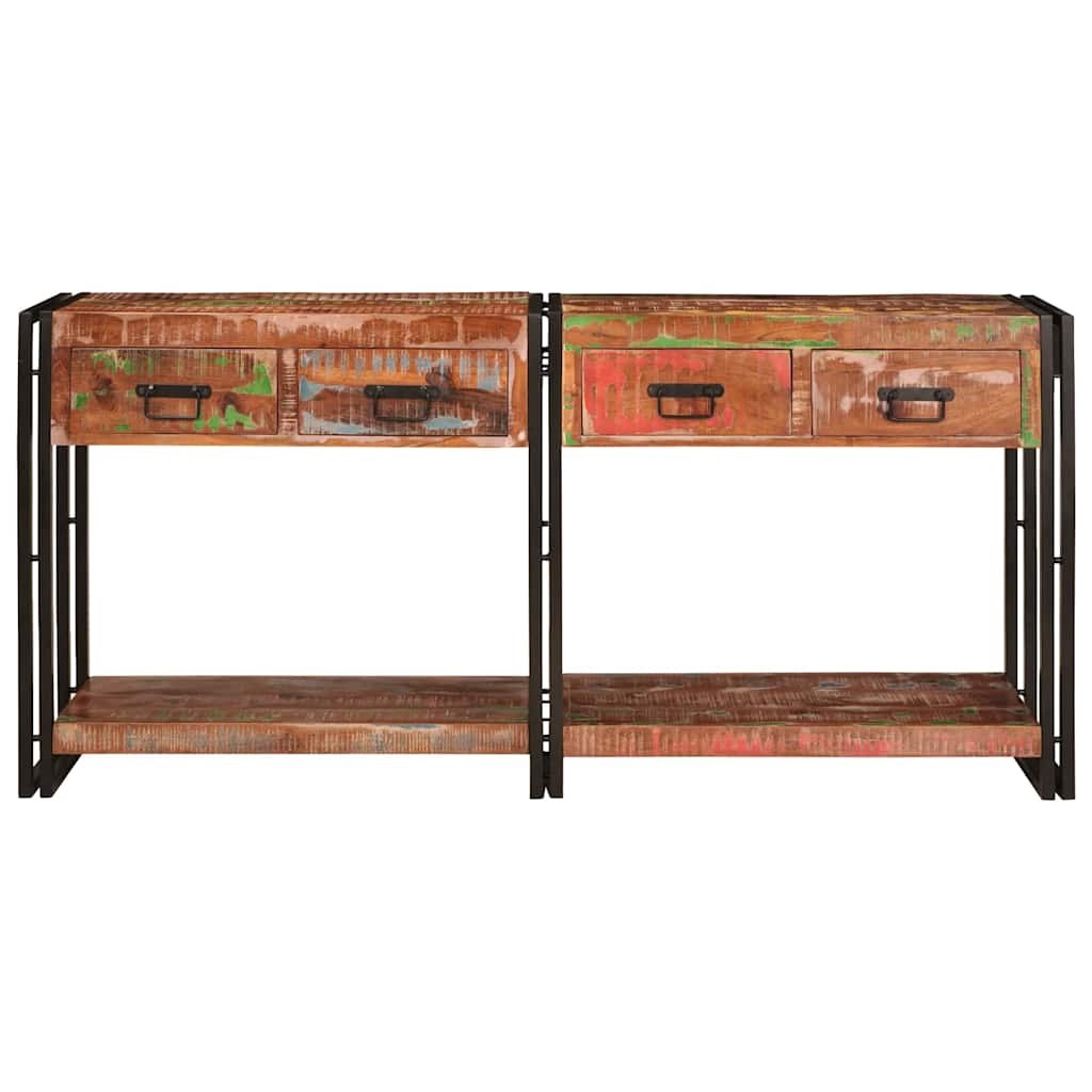 vidaXL Console Tables 2 pcs Multicolour 161 x 33 x 75 cm 4