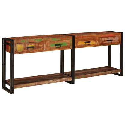 vidaXL Console Tables 2 pcs Multicolour 200 x 33 x 75 cm 2