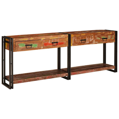 vidaXL Console Tables 2 pcs Multicolour 200 x 33 x 75 cm 3