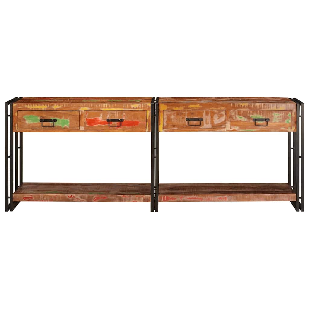vidaXL Console Tables 2 pcs Multicolour 200 x 33 x 75 cm 5