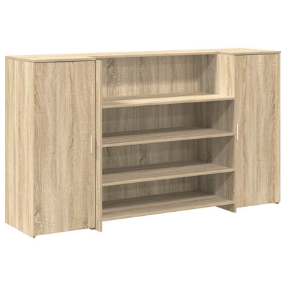 vidaXL Reception Desk Sonoma Oak 180x50x103,5 cm Engineered Wood 2