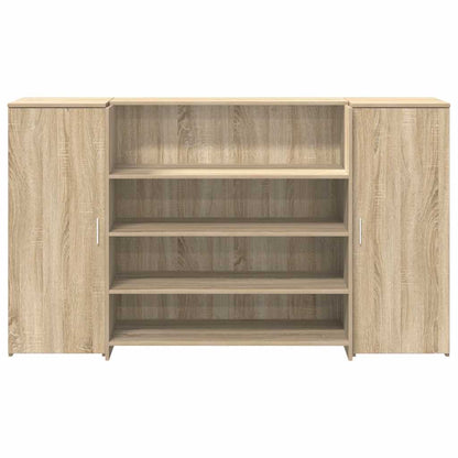 vidaXL Reception Desk Sonoma Oak 180x50x103,5 cm Engineered Wood 5