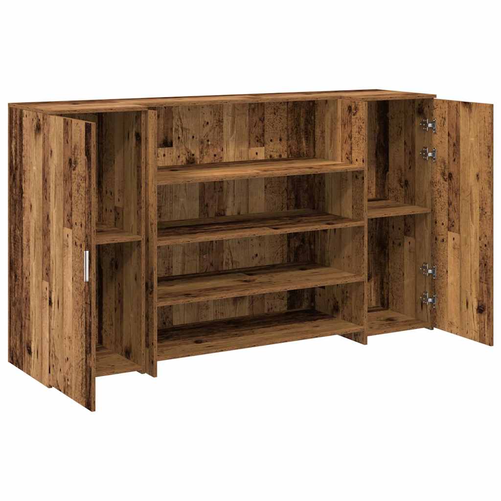 vidaXL Reception Desk Old Wood 180x50x103,5 cm Engineered Wood 6