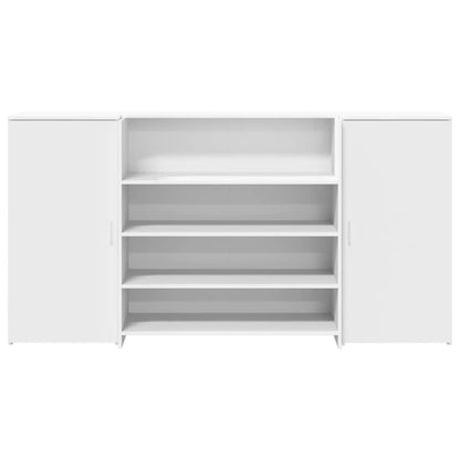 vidaXL Reception Desk White 200x50x103,5 cm Engineered Wood 5